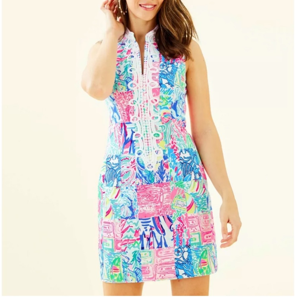 Lilly Pulitzer Alexia shift size 4 summer remix print